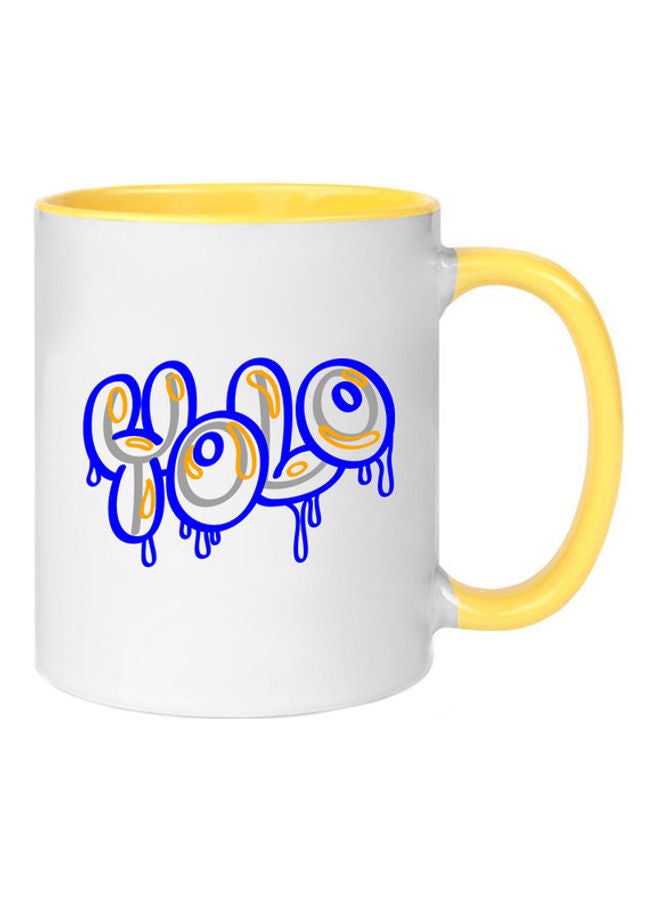 MEC Yolo Graffiti Printed Mug Yellow
