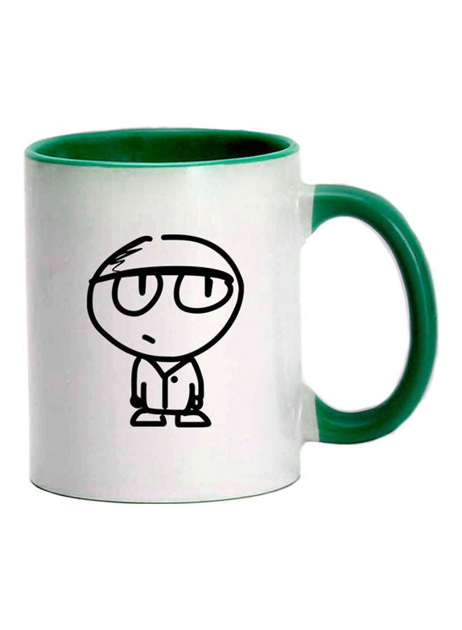 إم إي سي قدح قهوة خزفي أبيض