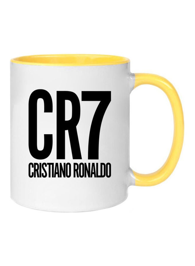 MEC CR7 Cristiano Ronaldo Printed Mug Yellow 