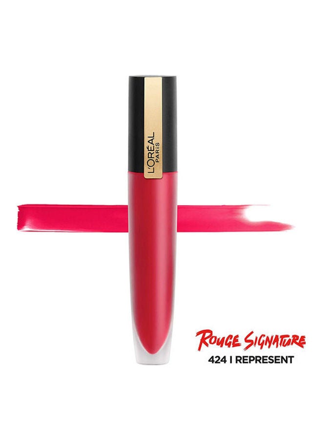 L'OREAL PARIS Makeup Rouge Signature 424 I Represent - Image 2
