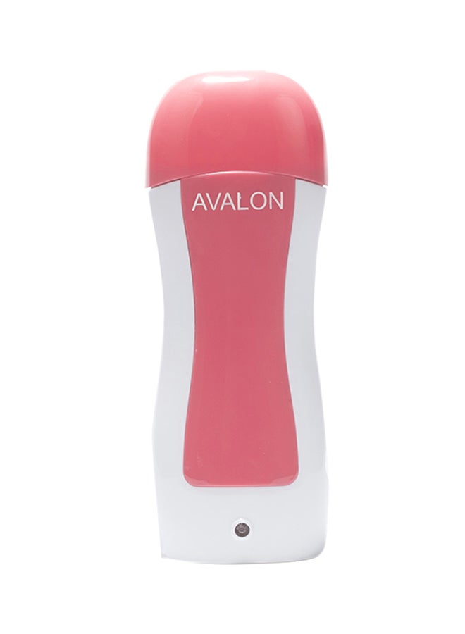 Avalon Depilatory Roll On Electric Wax Heater Pink/White 26cm - Image 1