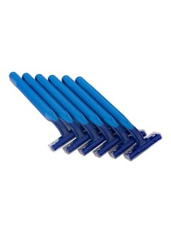 COLIER 6 Piece Disposable Razors Blue  - Image 3