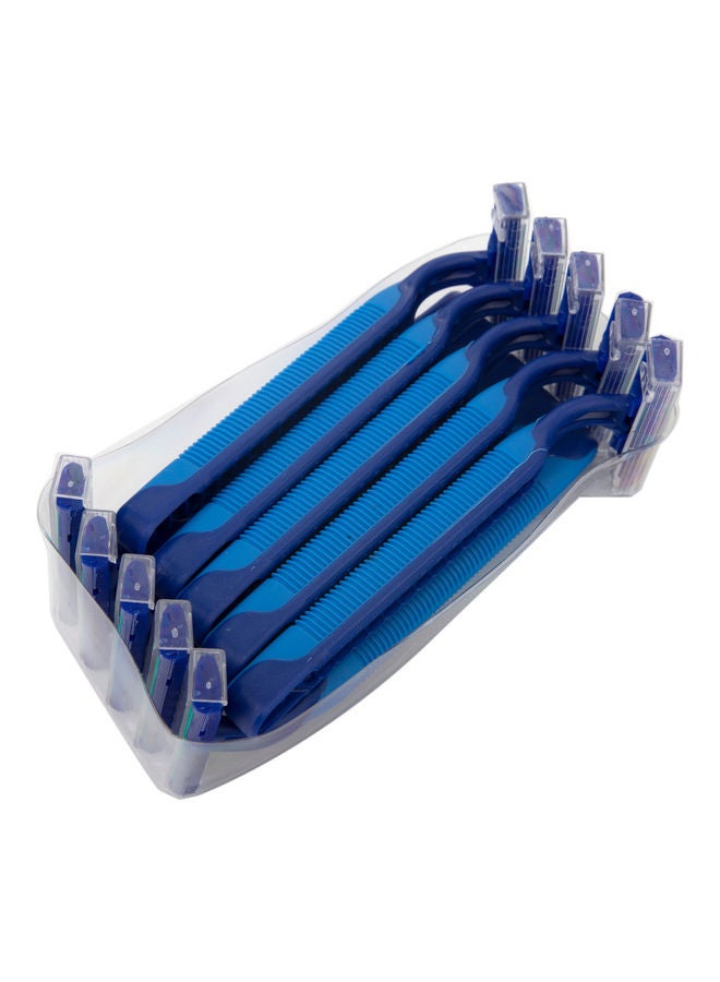 COLIER 10-Piece Disposable Razor Blue  - Image 3
