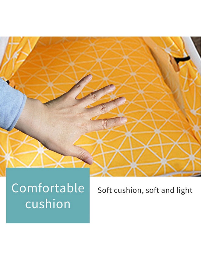 Generic - Removable And Washable Canvas Tent Yellow 80x13x17cm - Image 1