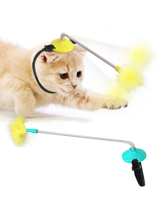 Creative Foot With Tap To Tease Cat Stick Yellow 23.7x50x11.1cm - Image 3