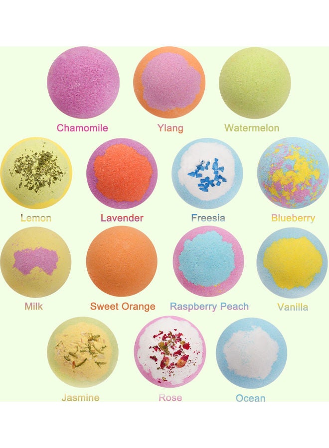 14-Piece Bath Bomb Gift Set Multicolour 28.2x7.3x15.5cm - v1630494854/N50610779A_6