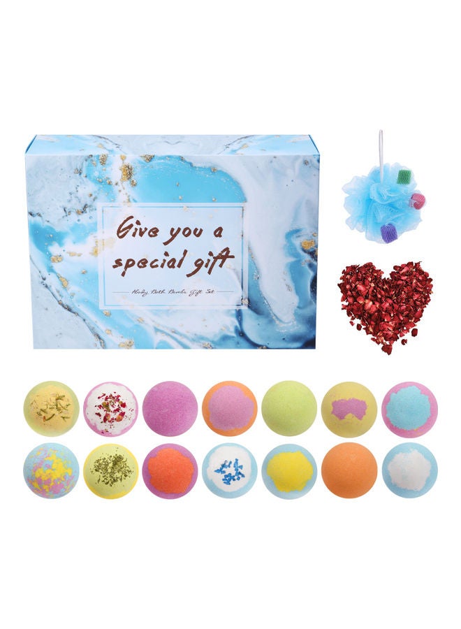 14-Piece Bath Bomb Gift Set Multicolour 28.2x7.3x15.5cm - v1630494855/N50610779A_1