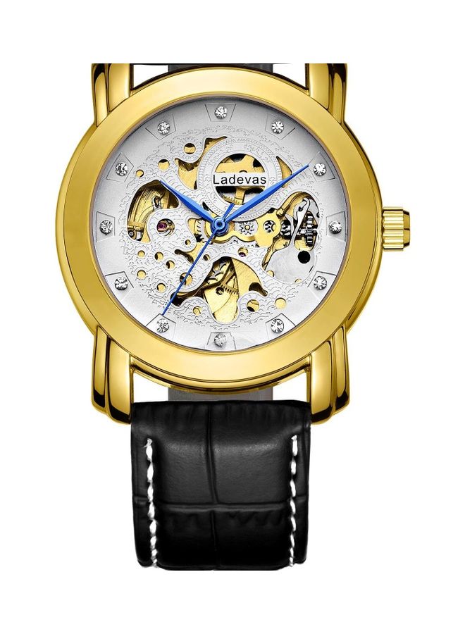 لاديفاس ساعة يد دائرية الشكل بعقارب للرجال - Image 2