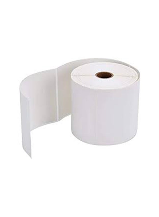 POSTECH 2-Piece Direct Thermal Barcode Label Rolls Set White - Image 2