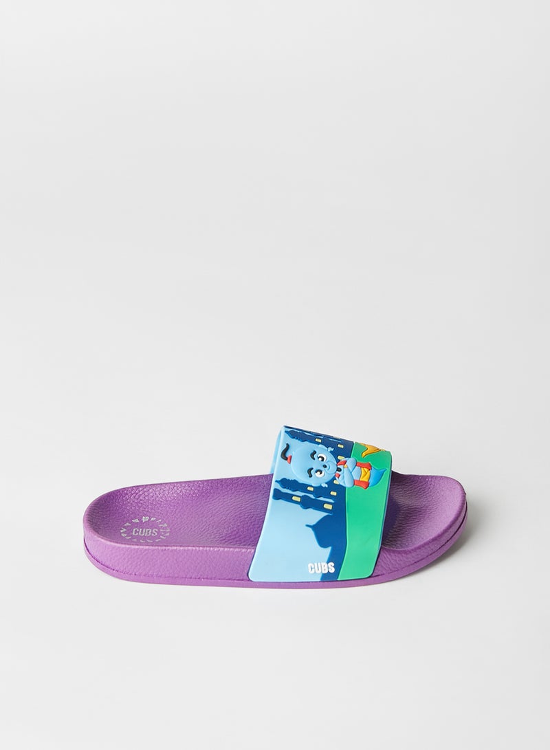CUBS - Baby/Kids Aladdin Slides Purple - Image 1