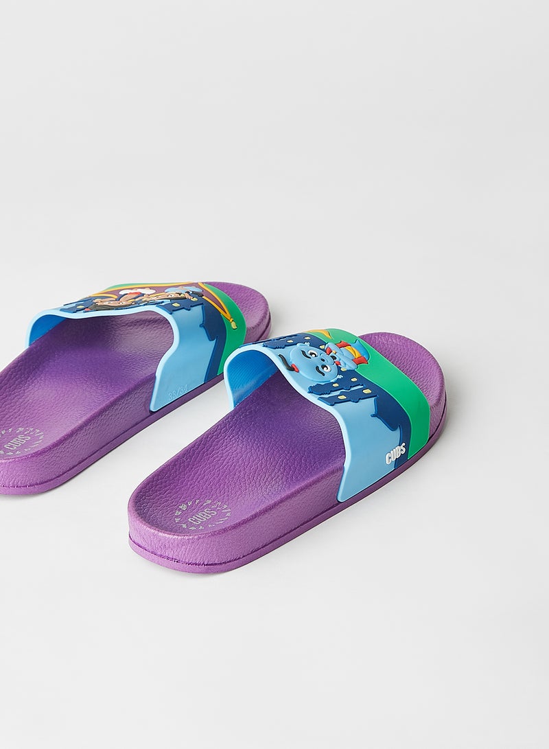 CUBS - Baby/Kids Aladdin Slides Purple - Image 1