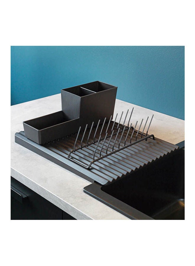 RINNIG - Kitchen Ut Rack/Plate Holder/Dish Drnr Dark Grey - Image 1
