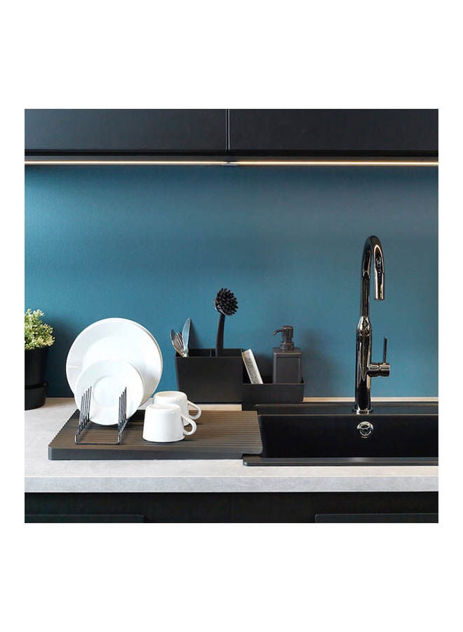 RINNIG - Kitchen Ut Rack/Plate Holder/Dish Drnr Dark Grey - Image 1
