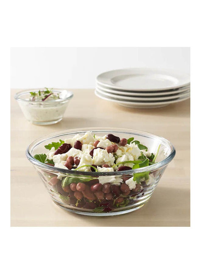 فارداجين وعاء تقديم مصنوع من الزجاج شفاف 20سم - Image 2