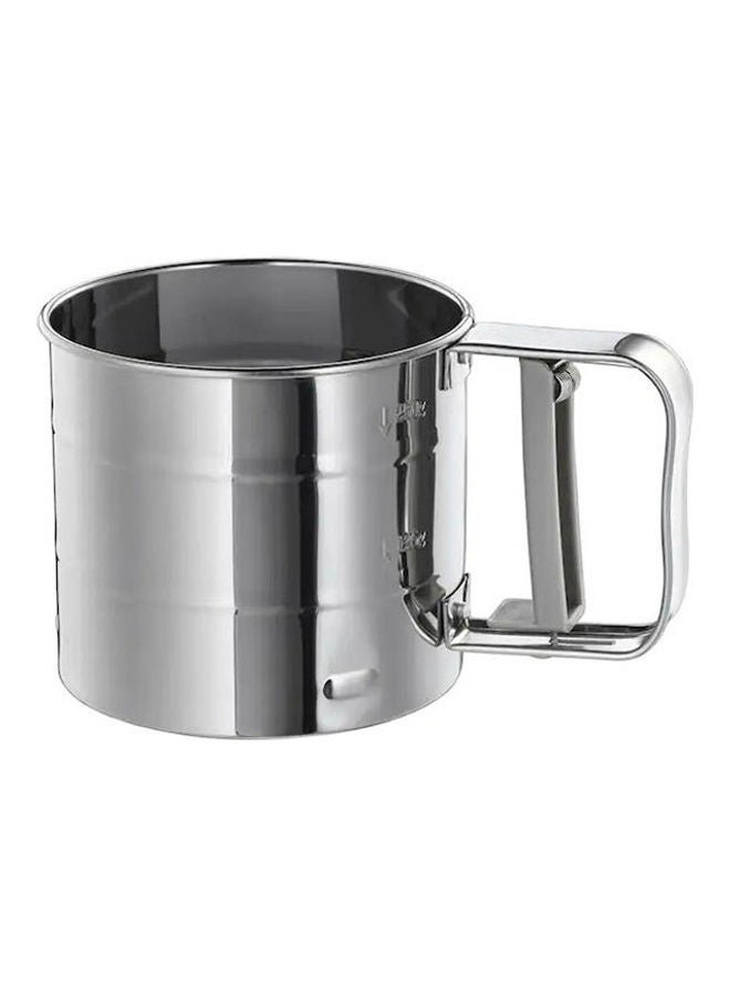 idealisk Flour Sifter  Stainless Steel Silver  - Image 1