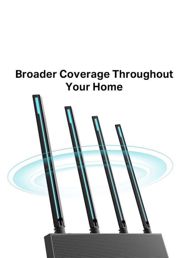 TP-LINK - AC1900 MU-MIMO Wi-Fi Router Black - Image 1