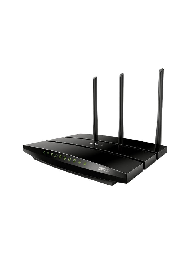 TP-LINK - AC1750 Wireless Dual Band Gigabit Router Black - Image 1