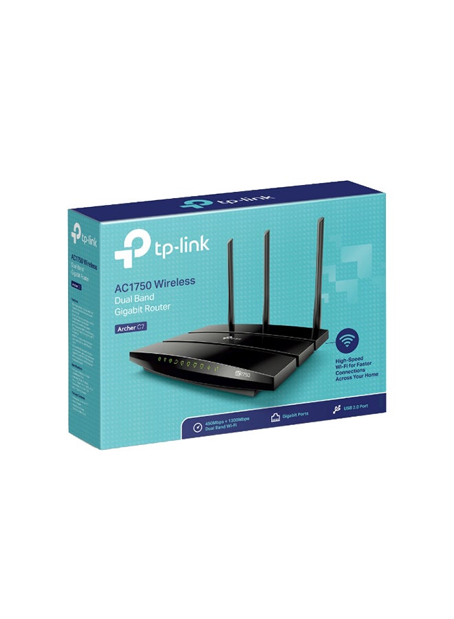 TP-LINK - AC1750 Wireless Dual Band Gigabit Router Black - Image 1