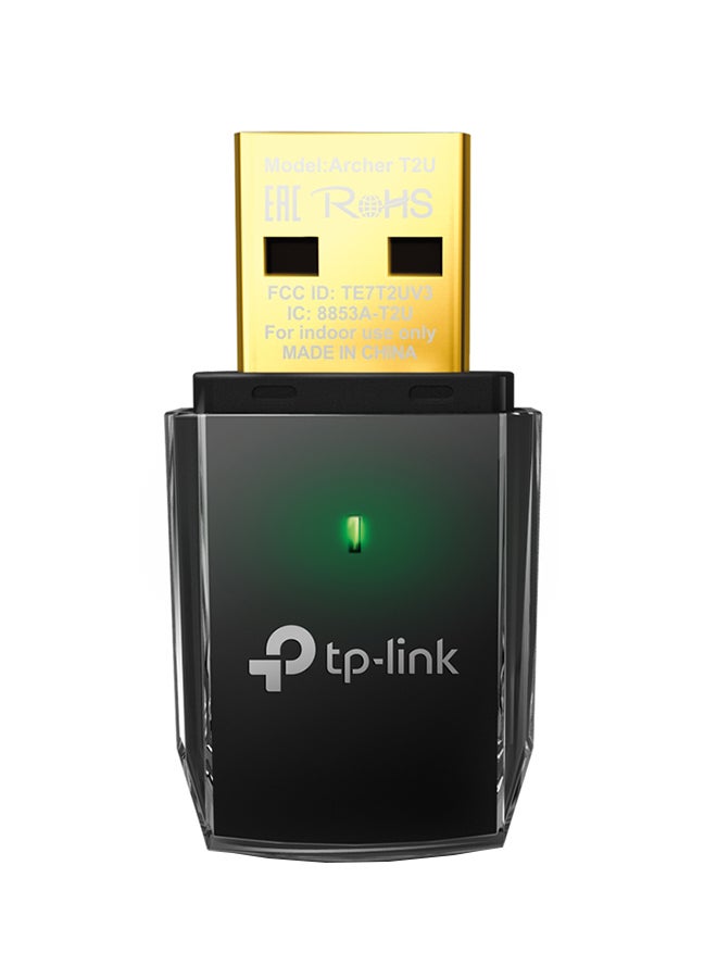 TP-LINK - AC600 Mini Wireless USB Adapter Black - Image 1