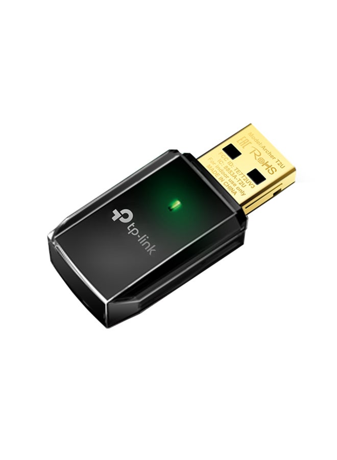 TP-LINK - AC600 Mini Wireless USB Adapter Black - Image 1