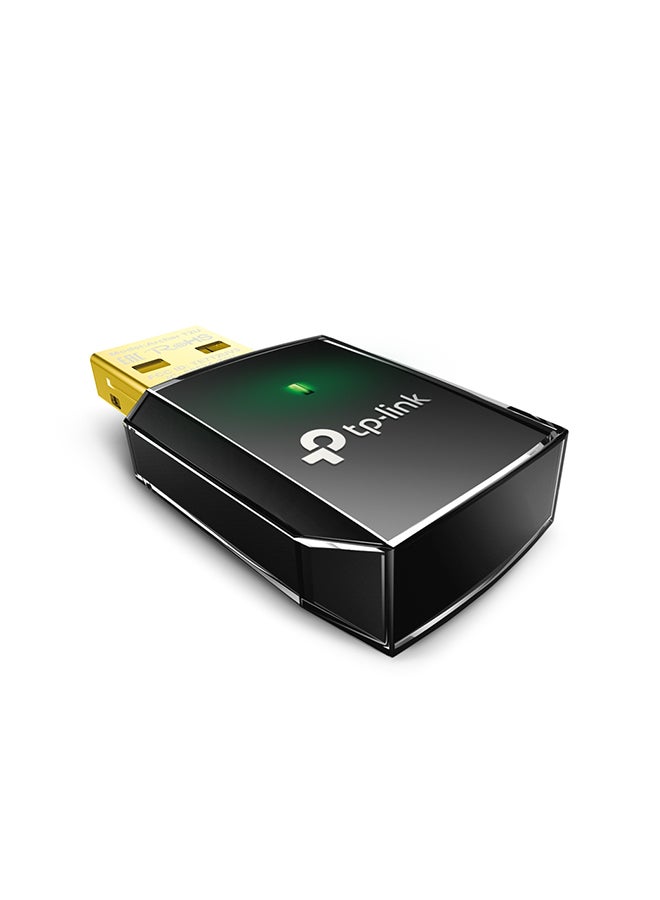 TP-LINK - AC600 Mini Wireless USB Adapter Black - Image 1