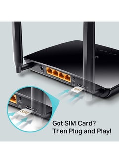 TP-LINK AC1200 Wireless Dual Band 4G LTE Router Black  - Image 4
