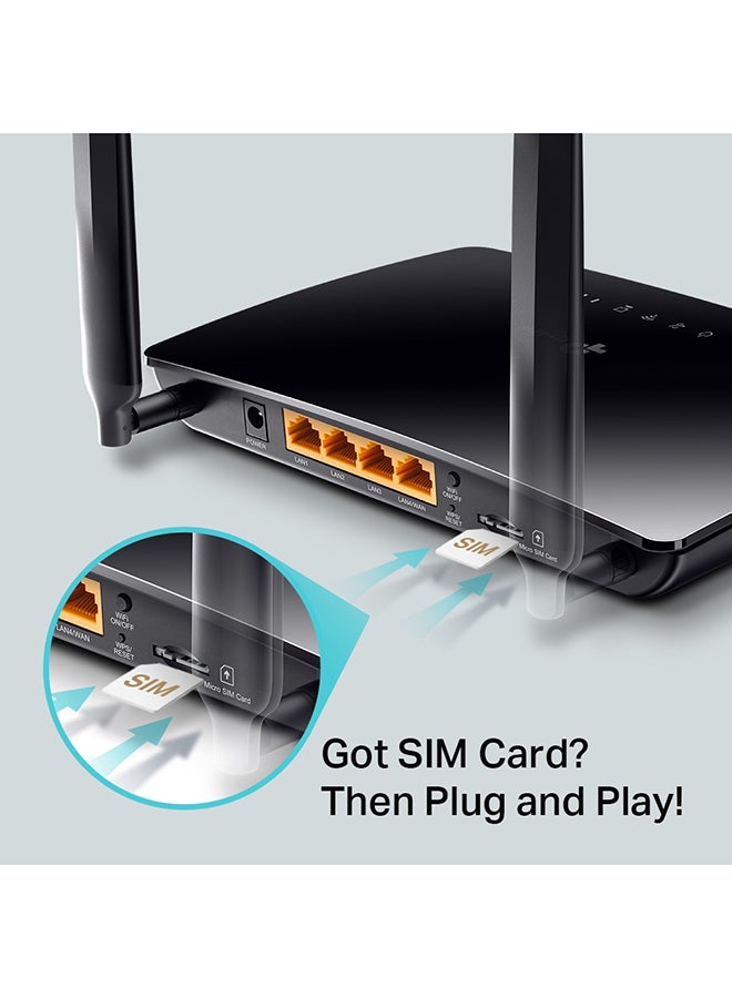 TP-LINK AC1200 Wireless Dual Band 4G LTE Router Black  - Image 4