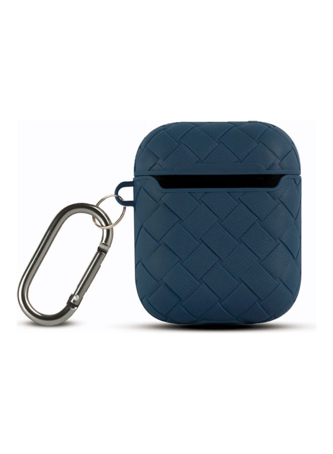 ديجيتبلس غطاء حماية 360 درجة لسماعات أبل آيربودز مع حلقة بقفل زنبركي أزرق - Image 1