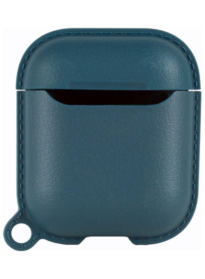 ديجيتبلس غطاء حماية 360 درجة لسماعات أبل آيربودز مع حلقة بقفل زنبركي أزرق - Image 1