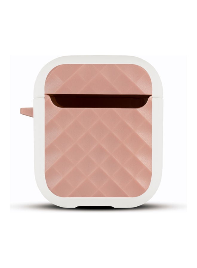 ديجيتبلس غطاء حماية 360 درجة لسماعات أبل آيربودز وردي/ أبيض - Image 1