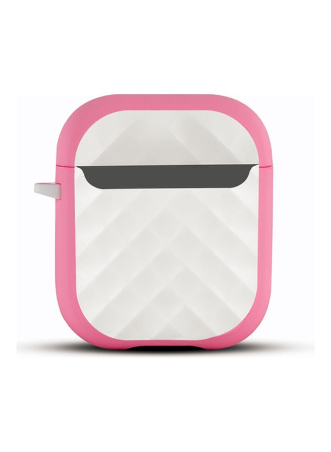 ديجيتبلس غطاء حماية 360 درجة لسماعات أبل آيربودز أبيض/ وردي - Image 1