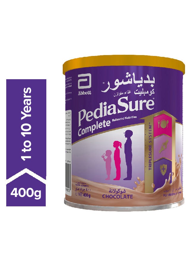 بدياشور حليب كامل بتركيبة الشوكولاتة 1-10 سنوات 400جرام  - Image 1