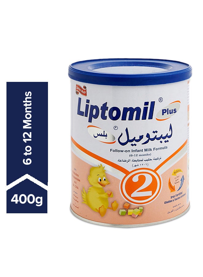 Plus 2 Follow on Infant Milk Formula 6-12 Months 400grams