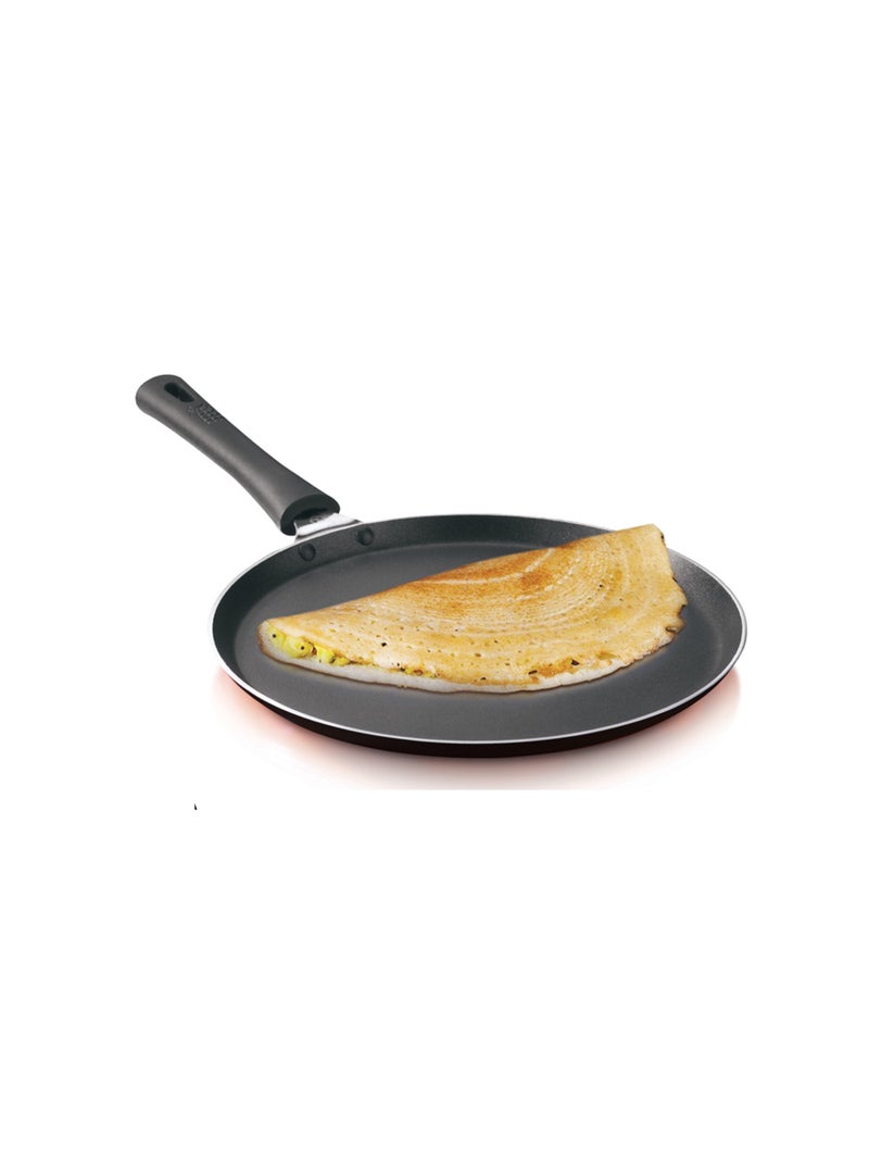 ميثرا مقلاة تاوا دوسا مانعة للالتصاق رمادي/ فضي/ أسود 26سم - Image 2