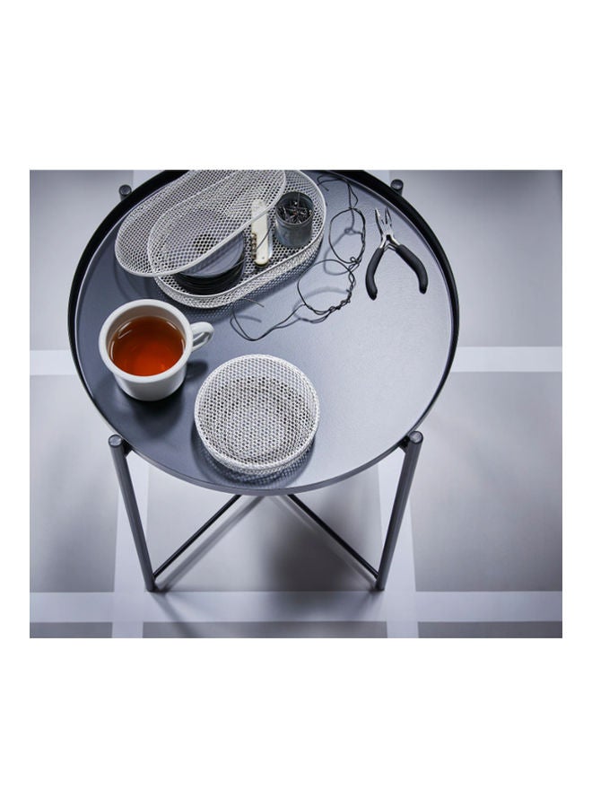 Roman Gifts Round Tray Table Black 45x45x53cm  - Image 3