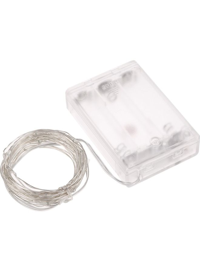 50-LEDs Fairy Light String Battery With Battery Case Blue  - Image 1