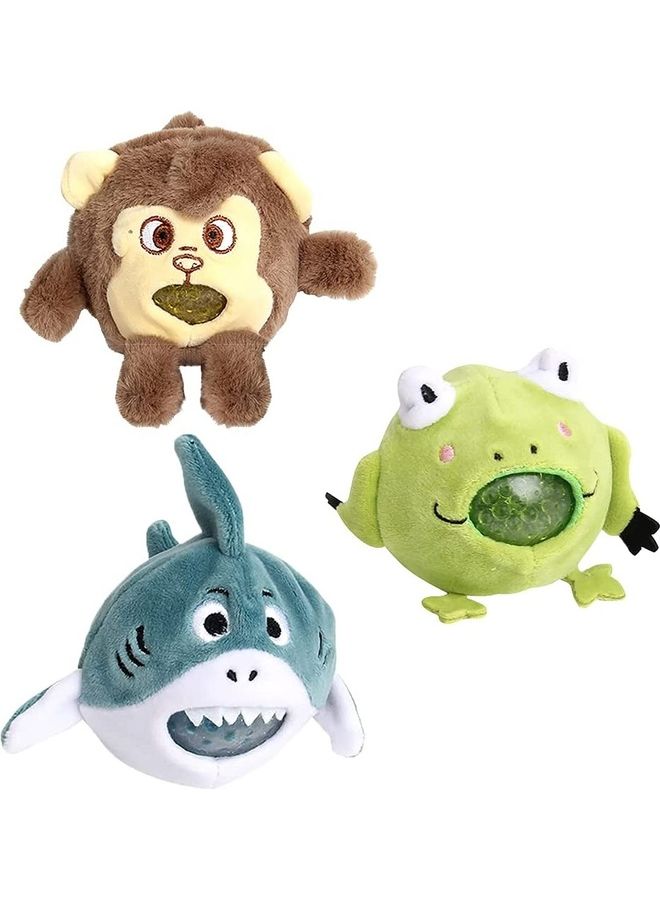 لعبة كرة ضغط لتخفيف التوتر من 3 قطع 8x9x10سم - Image 1