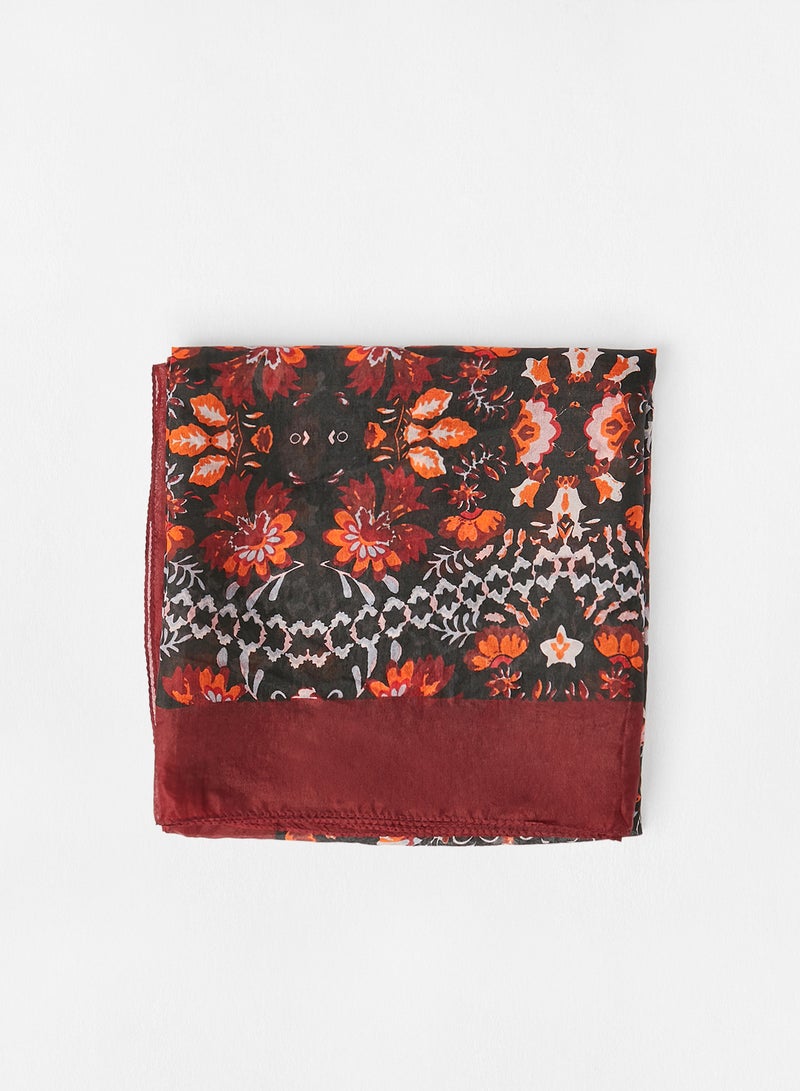 Aila All Over Print Scarf Multicolour  - Image 2