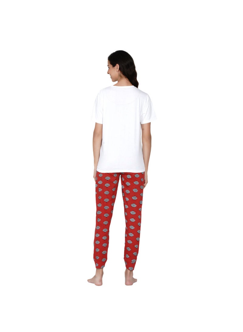 Printed Nightwear Pyjama Set Multicolour - v1630561006/N49661570V_6