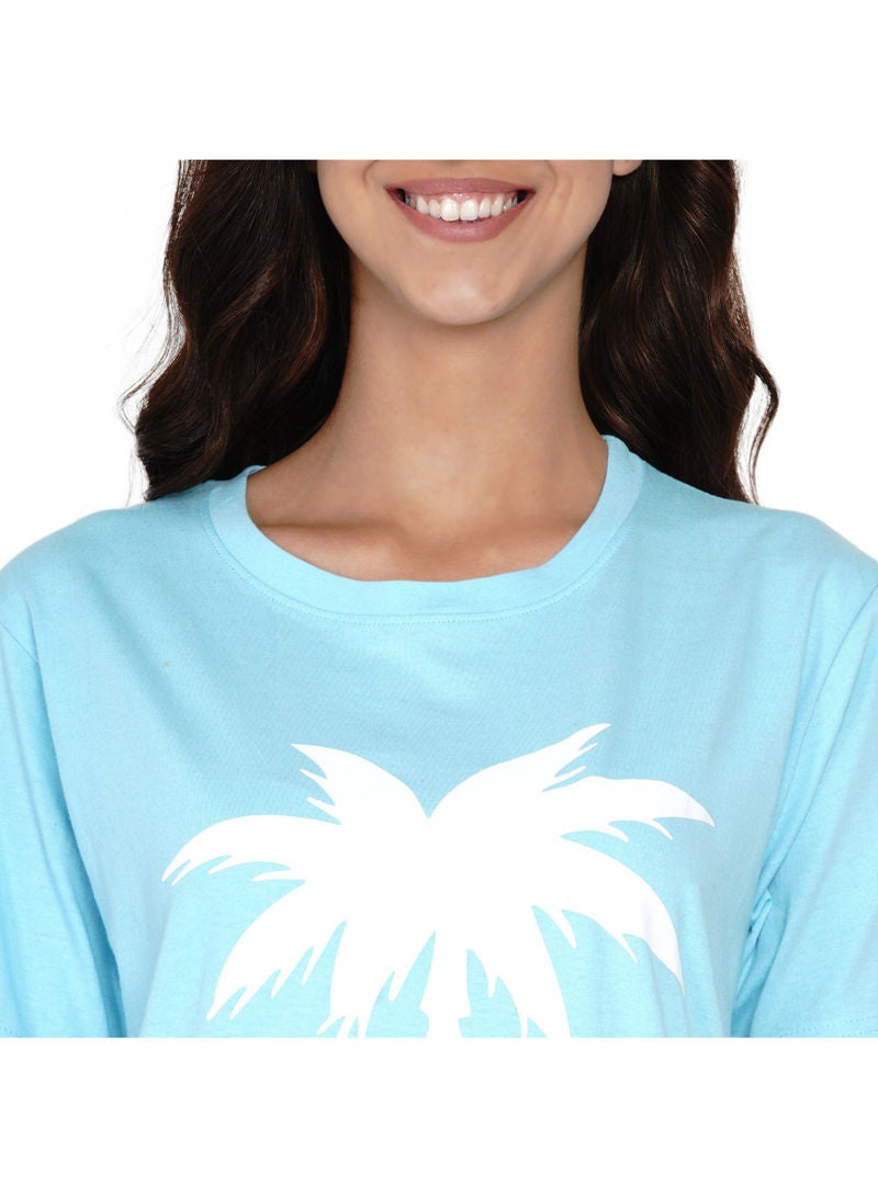 LAUREN Smith - Printed Nightwear Pyjama Set Mint - Image 1
