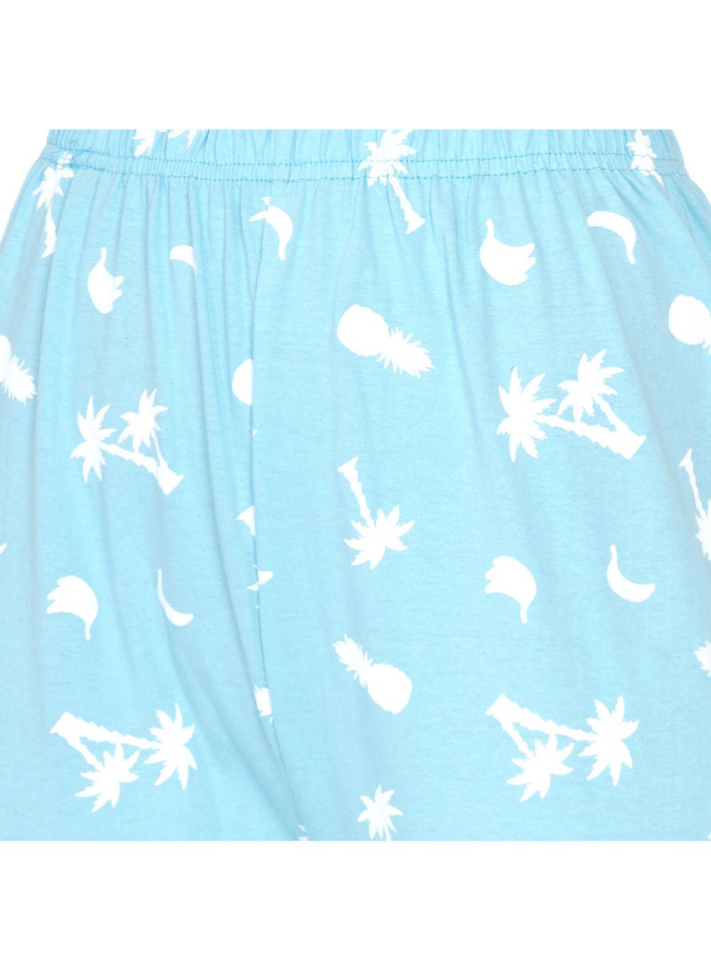 LAUREN Smith - Printed Nightwear Pyjama Set Mint - Image 1