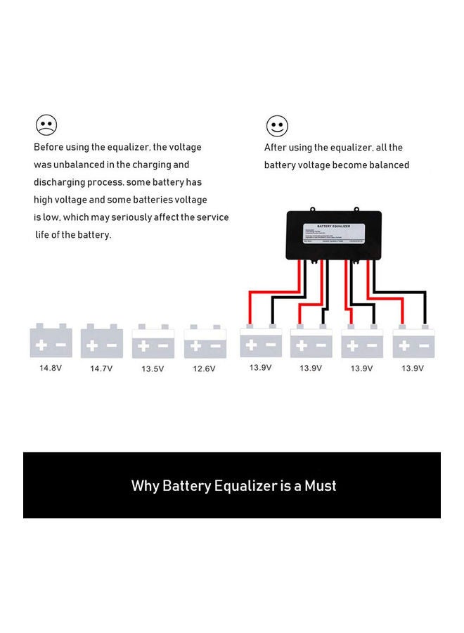 Generic - Delicate Use Able BE48 Accumulator Equalizer 48V Accumulator Voltage Stabilizer Multicolour 18.00x4.00x10.00cm - Image 1
