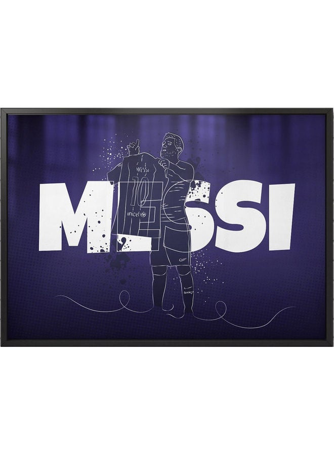 Boomah Accessories - Messi Barcelona Art Poster With Frame Multicolour 50x40cm - Image 1