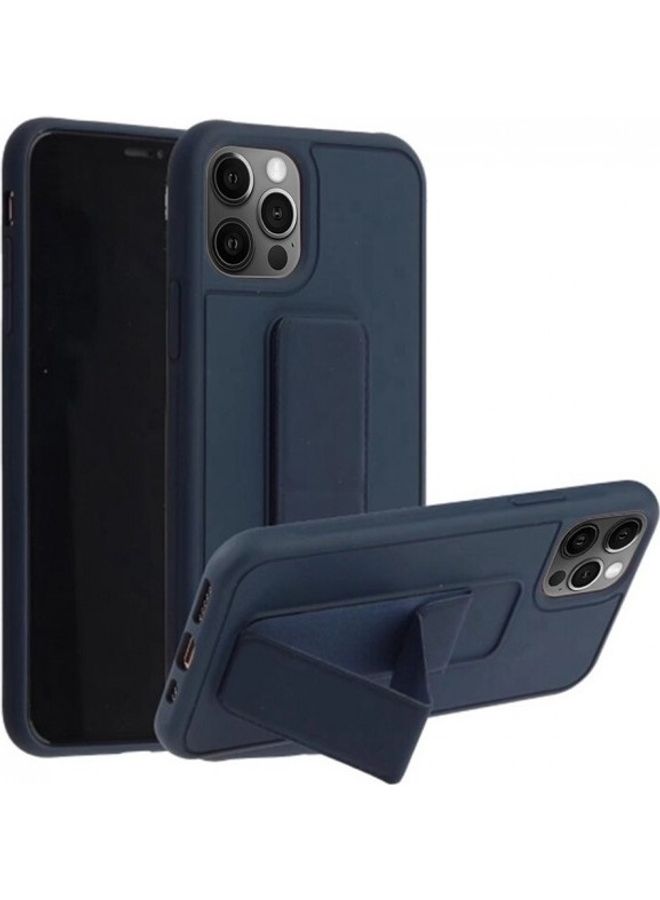 MARGOUN - Protective Case Cover With Finger Grip Stand For Apple iPhone 11 Pro Max Blue - Image 1