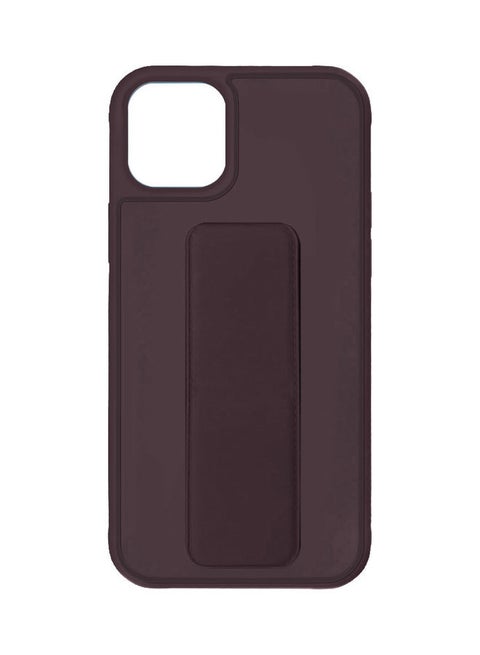 Protective Case Cover With Finger Grip Stand For iPhone 12 Pro/12 Maroon