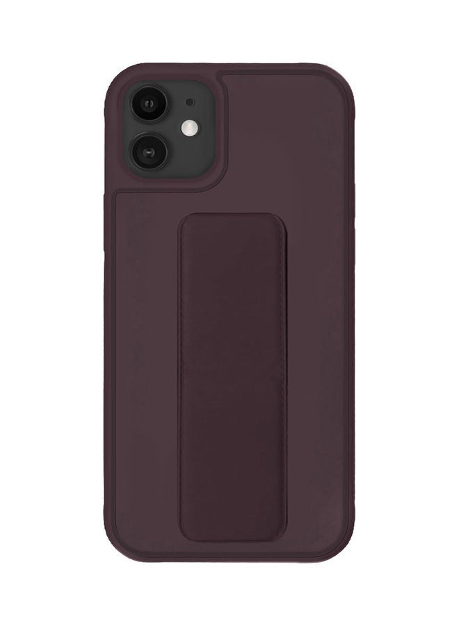 MARGOUN - Protective Case Cover With Finger Grip Stand For iPhone 12 Pro/12 Maroon - Image 1