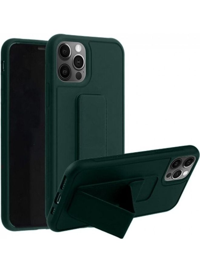 MARGOUN Protective Case Cover With Finger Grip Stand For iPhone 12 Pro Max Green  - Image 1