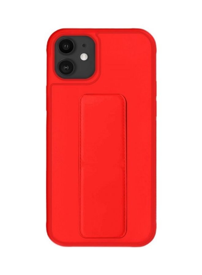 MARGOUN Protective Case Cover With Finger Grip Stand For iPhone 12 Pro/12 Red  - Image 2