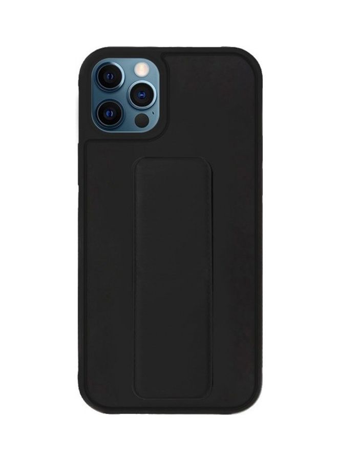 MARGOUN Protective Case Cover With Finger Grip Stand For iPhone 12 Pro Max Black  - Image 1