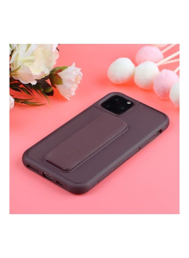 MARGOUN - Protective Case Cover With Finger Grip Stand For iPhone 12 Pro Max Maroon - Image 1